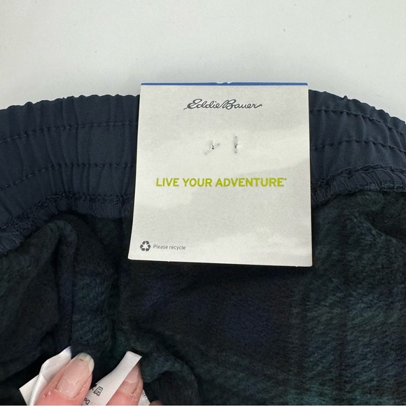NWT Eddie Bauer Women's Fleece-Lined Pull-On Pants, Blue 10 New - Picture 10 of 16